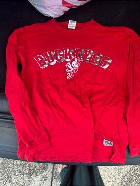 PINK Victoria's Secret Ohio State Graphic Long Sleeve Tee